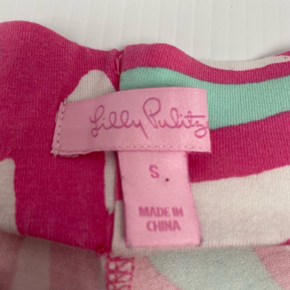 Lilly Pulitzer Pants Size S Georgia May Palazzo Capri Pink Casual‎ Beach - Picture 3 of 10